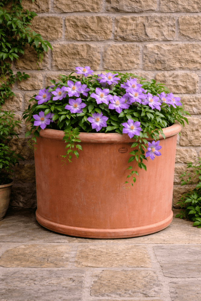 Semicolare liscio – pot mural classique en terre cuite d’Impruneta